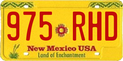 NM license plate 975RHD