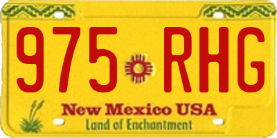 NM license plate 975RHG