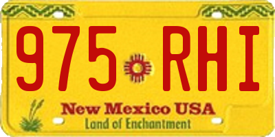 NM license plate 975RHI