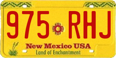 NM license plate 975RHJ