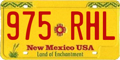 NM license plate 975RHL