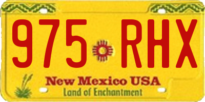 NM license plate 975RHX