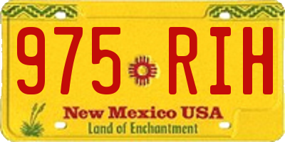NM license plate 975RIH