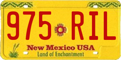 NM license plate 975RIL