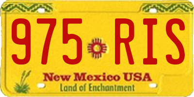 NM license plate 975RIS