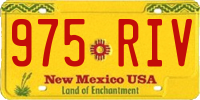 NM license plate 975RIV