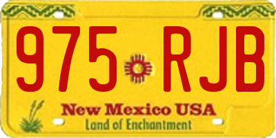 NM license plate 975RJB
