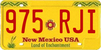 NM license plate 975RJI