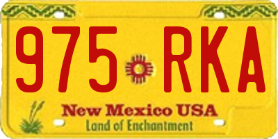 NM license plate 975RKA