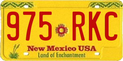 NM license plate 975RKC