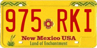 NM license plate 975RKI
