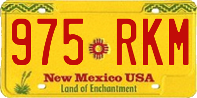 NM license plate 975RKM