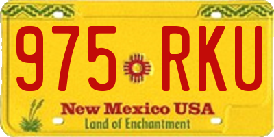 NM license plate 975RKU