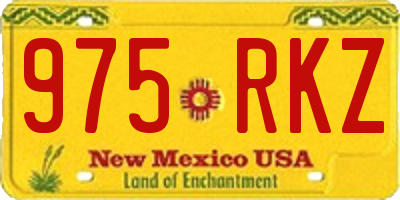 NM license plate 975RKZ