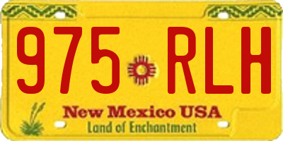 NM license plate 975RLH
