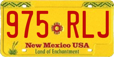 NM license plate 975RLJ