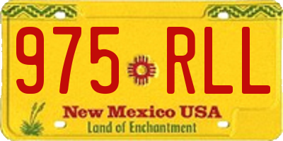 NM license plate 975RLL