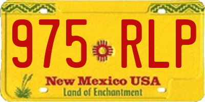 NM license plate 975RLP