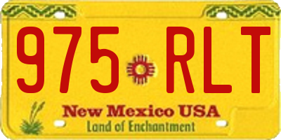 NM license plate 975RLT