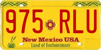 NM license plate 975RLU