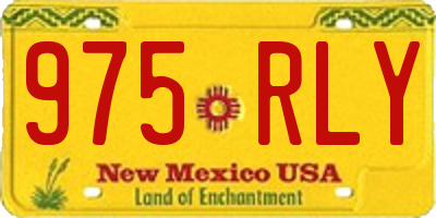 NM license plate 975RLY