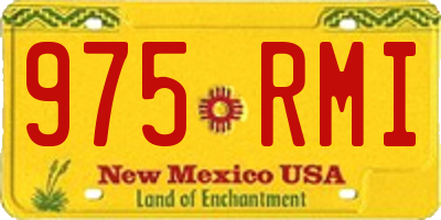 NM license plate 975RMI