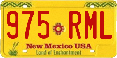 NM license plate 975RML