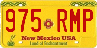 NM license plate 975RMP