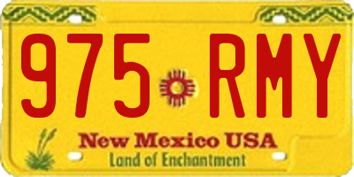 NM license plate 975RMY