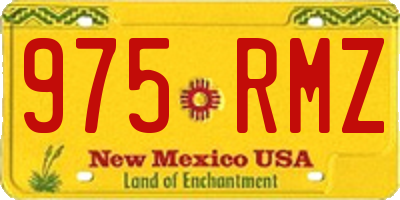 NM license plate 975RMZ