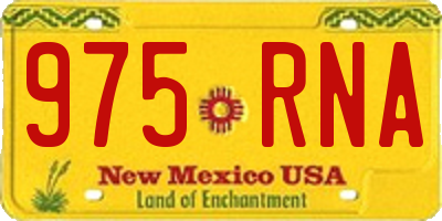 NM license plate 975RNA