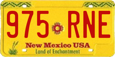NM license plate 975RNE