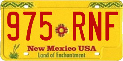 NM license plate 975RNF