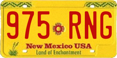 NM license plate 975RNG