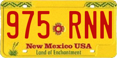 NM license plate 975RNN