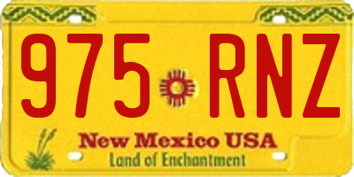 NM license plate 975RNZ