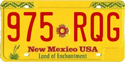 NM license plate 975RQG