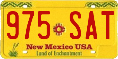 NM license plate 975SAT