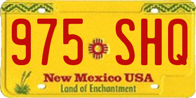 NM license plate 975SHQ