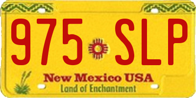 NM license plate 975SLP