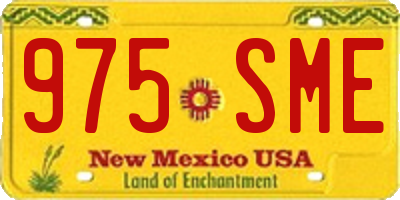 NM license plate 975SME