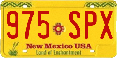 NM license plate 975SPX
