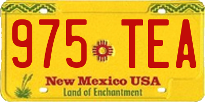 NM license plate 975TEA