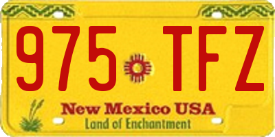 NM license plate 975TFZ