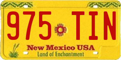 NM license plate 975TIN