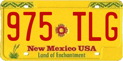 NM license plate 975TLG