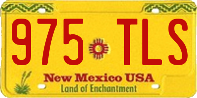NM license plate 975TLS