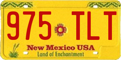 NM license plate 975TLT