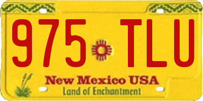 NM license plate 975TLU