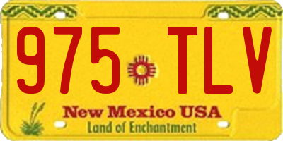NM license plate 975TLV